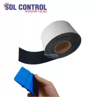 Fabric Black Felt Roll - 5M